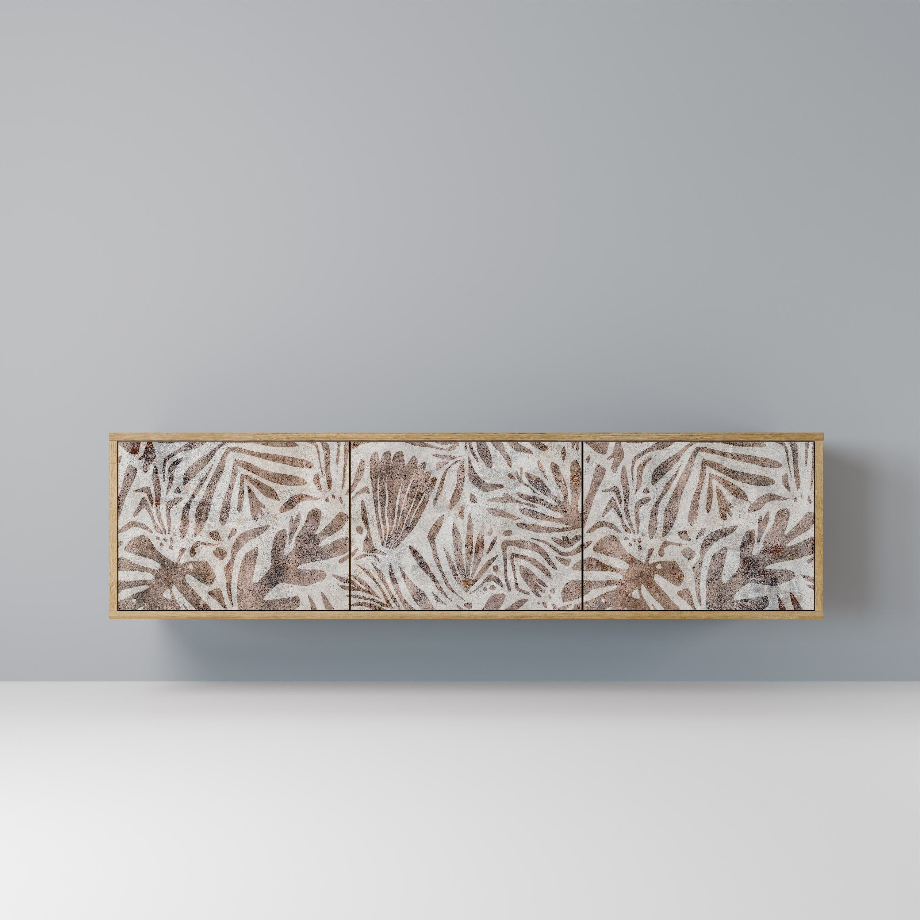 Meuble TV 3 portes PASSING TIME effet chêne