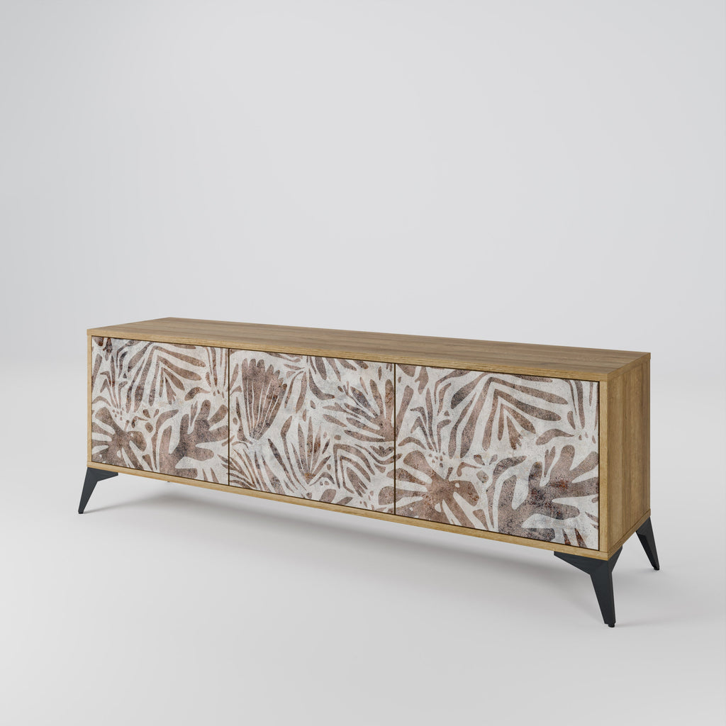 Meuble TV 3 portes PASSING TIME effet chêne