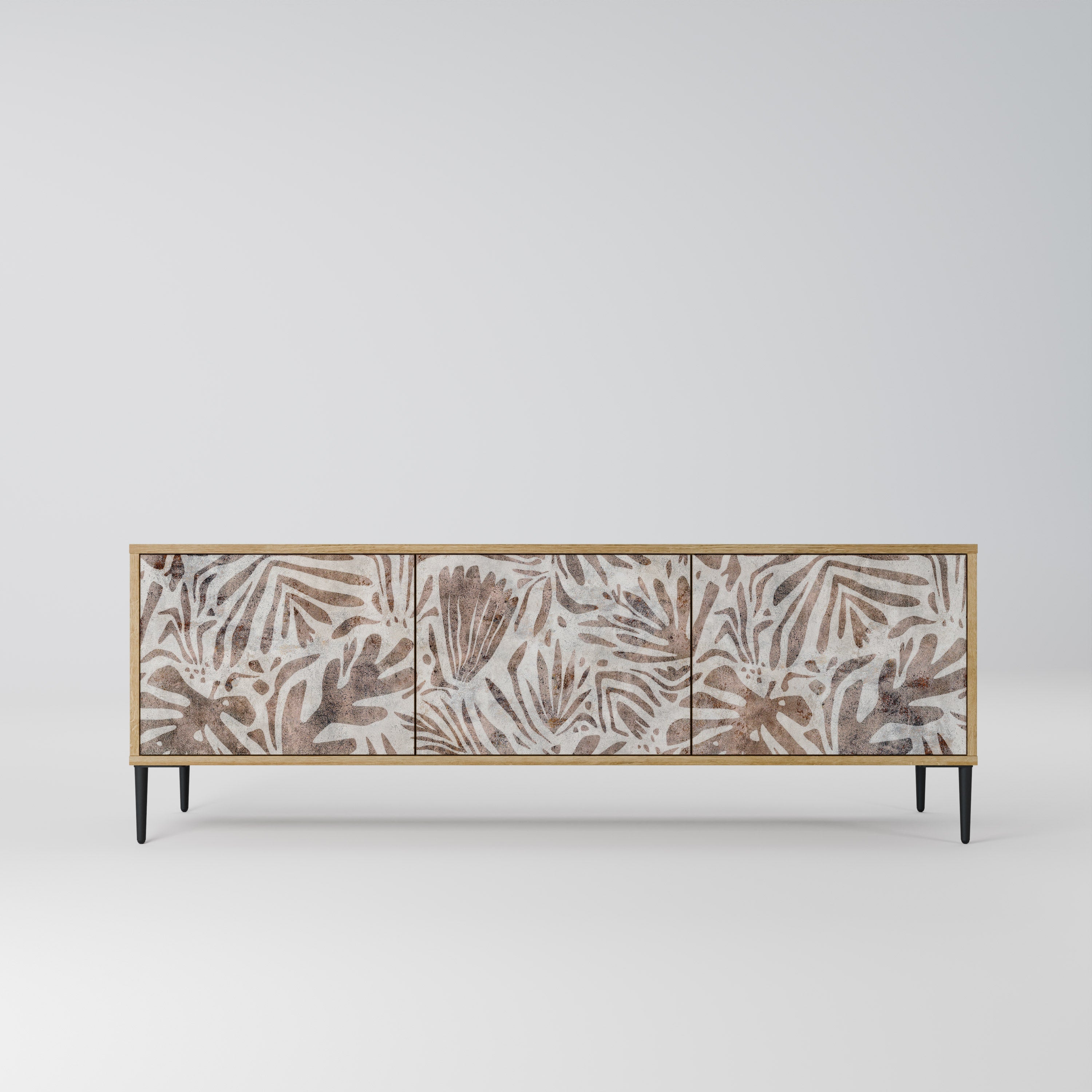 Meuble TV 3 portes PASSING TIME effet chêne