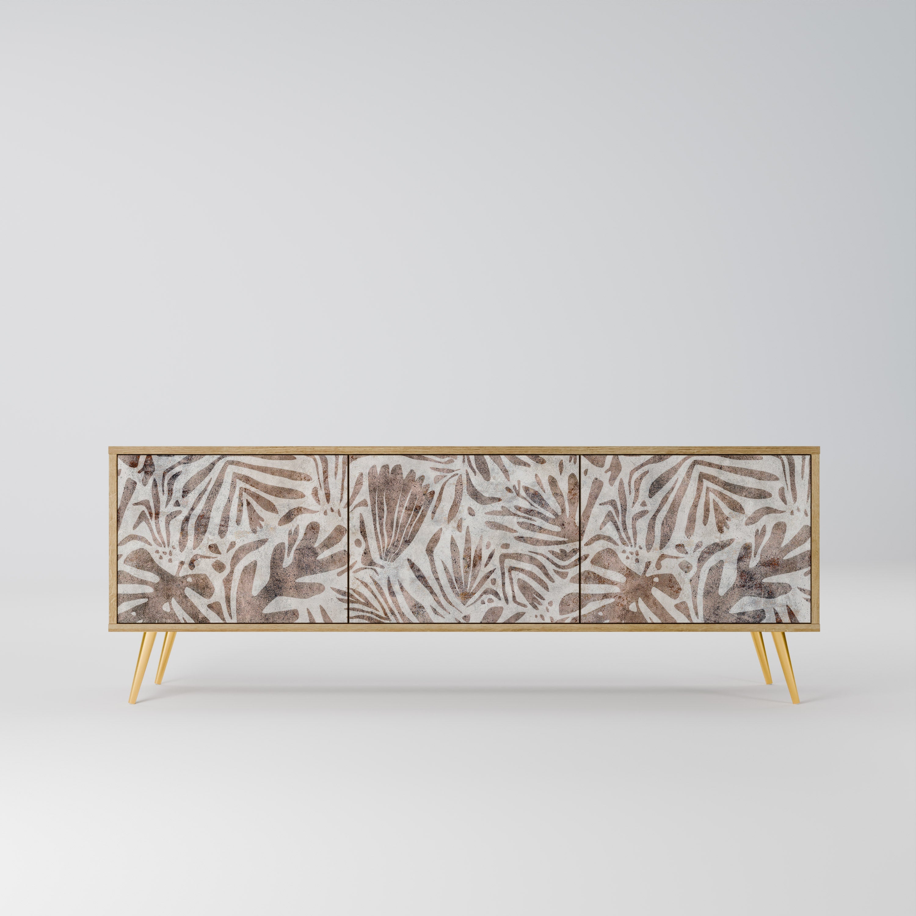 Meuble TV 3 portes PASSING TIME effet chêne