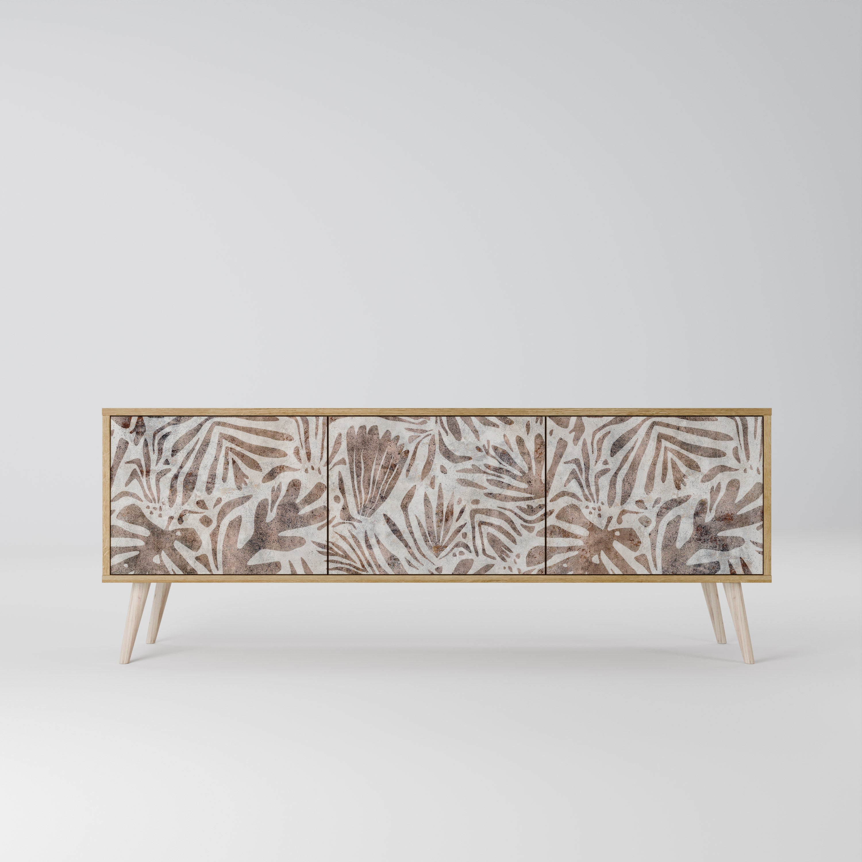 Meuble TV 3 portes PASSING TIME effet chêne