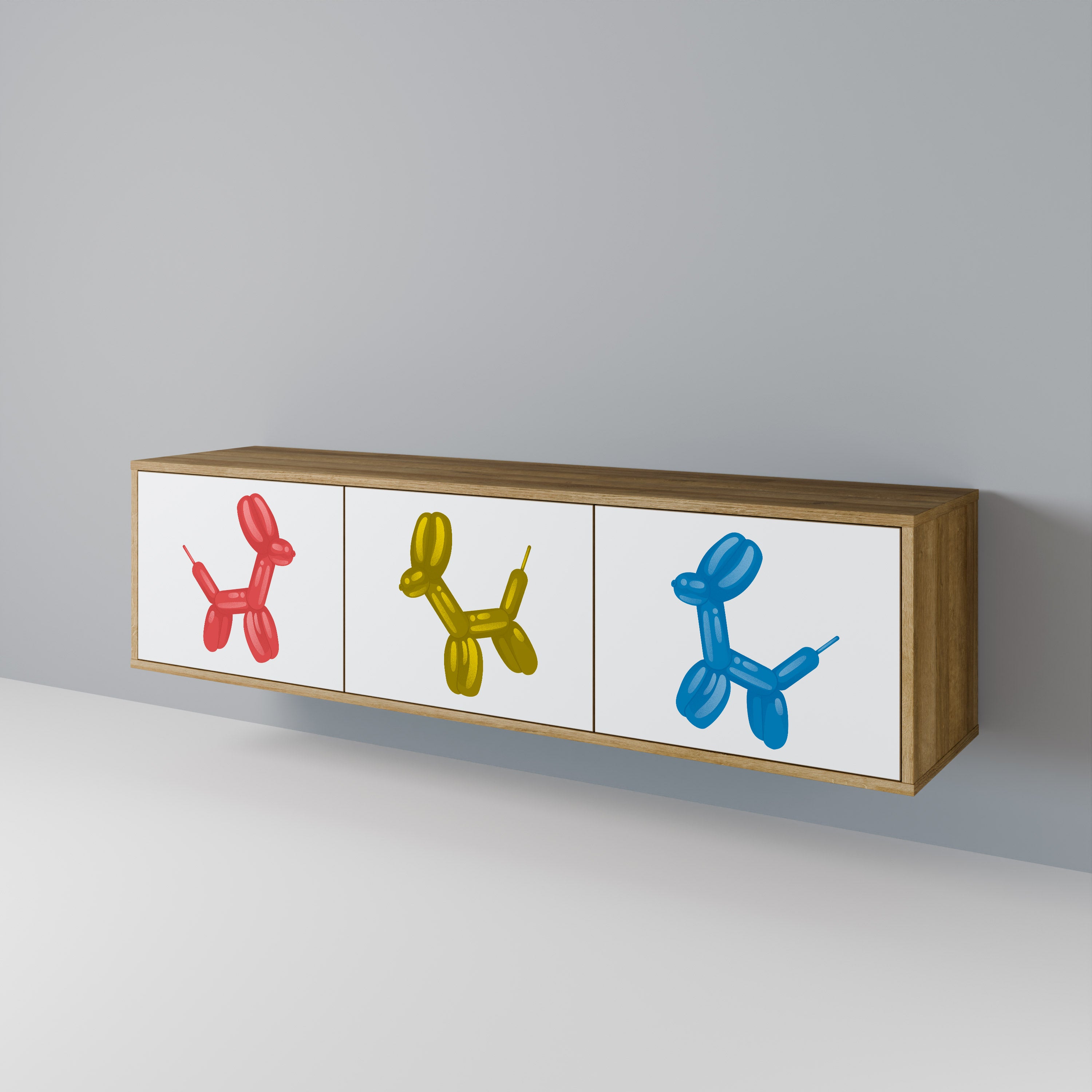 CHILDHOOD MEMORY 3-Door TV Cabinet