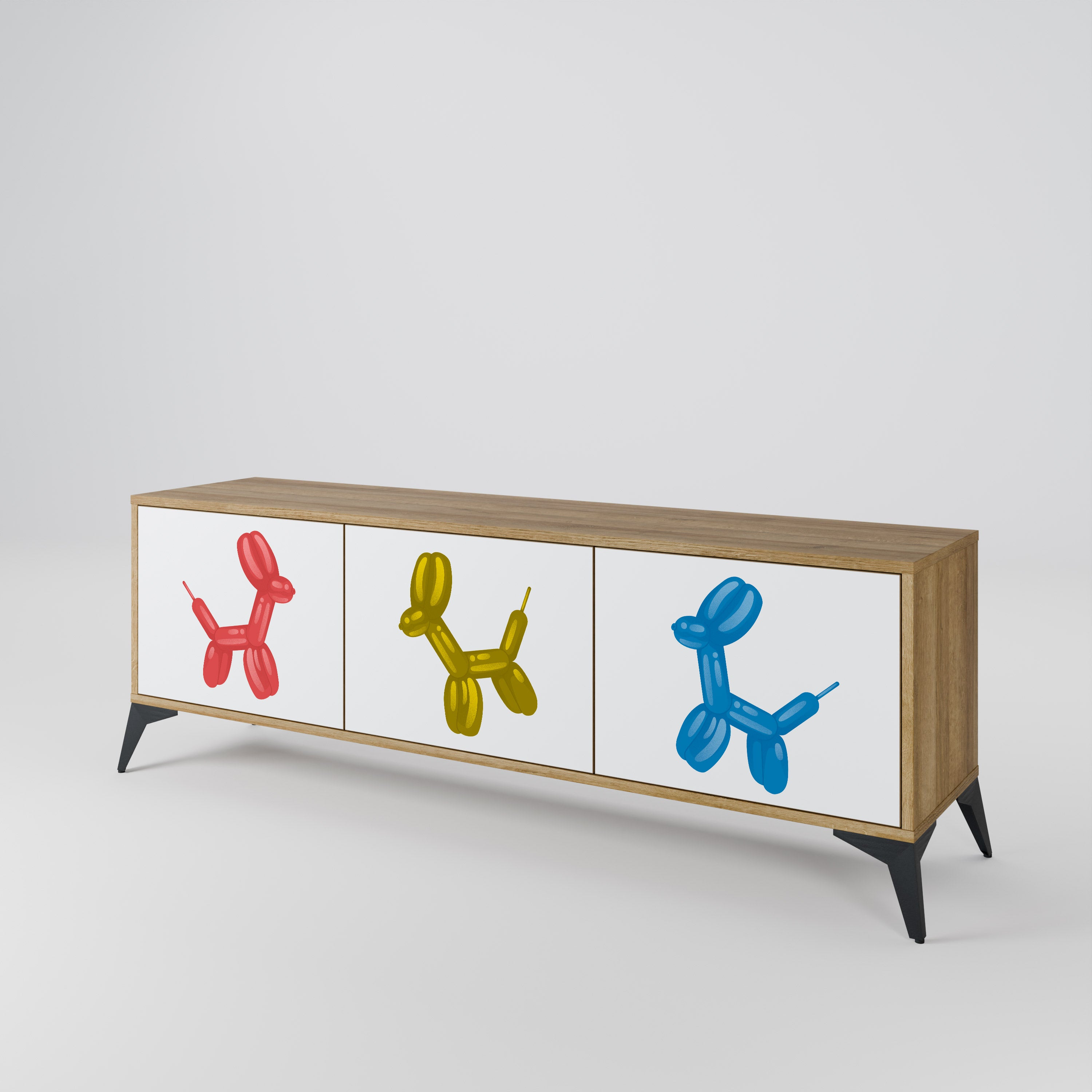 CHILDHOOD MEMORY 3-Door TV Cabinet