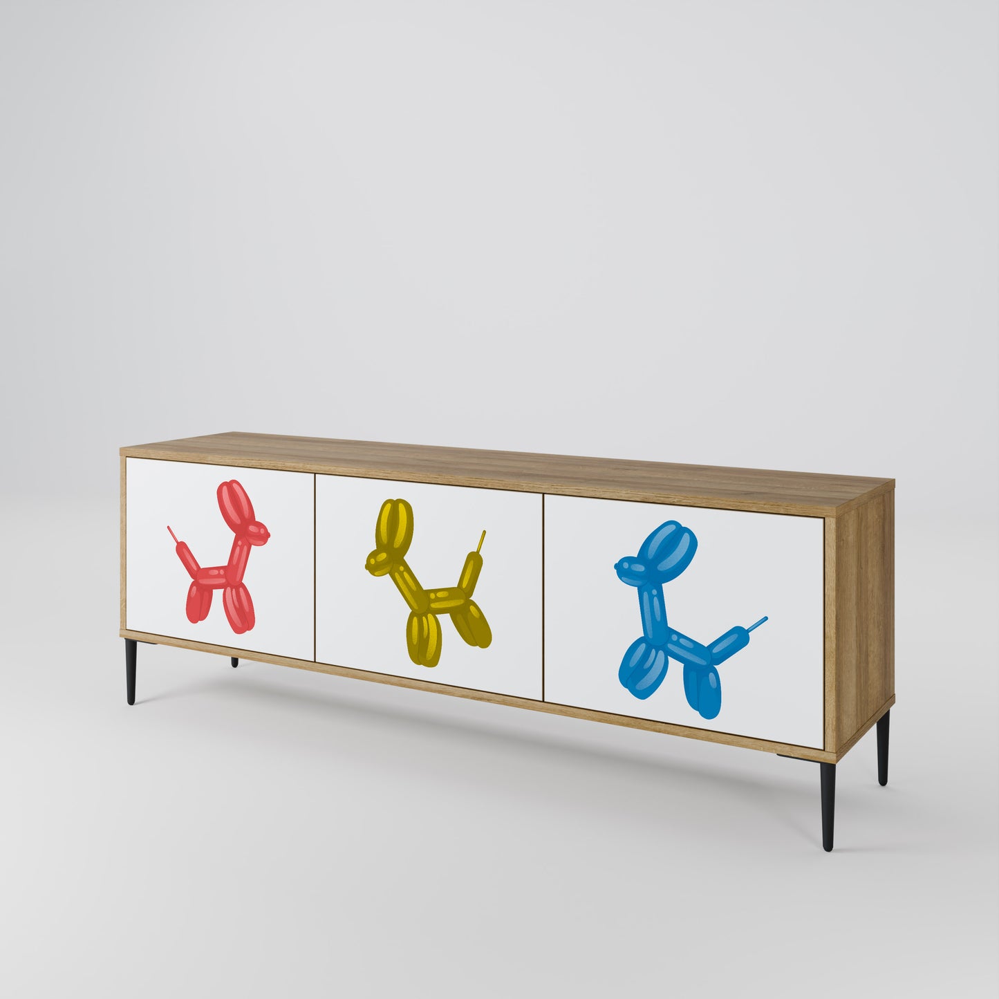 CHILDHOOD MEMORY 3-Door TV Cabinet