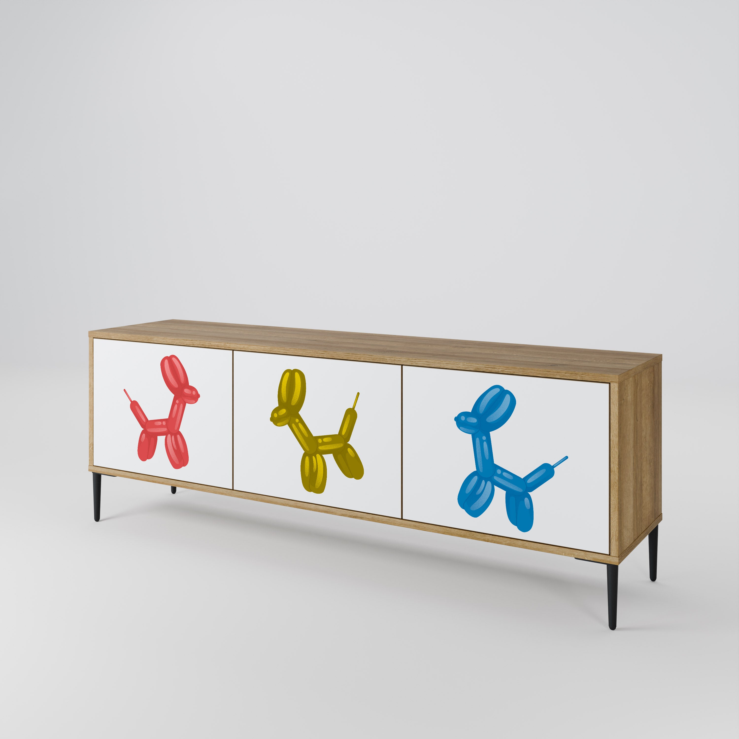 CHILDHOOD MEMORY 3-Door TV Cabinet