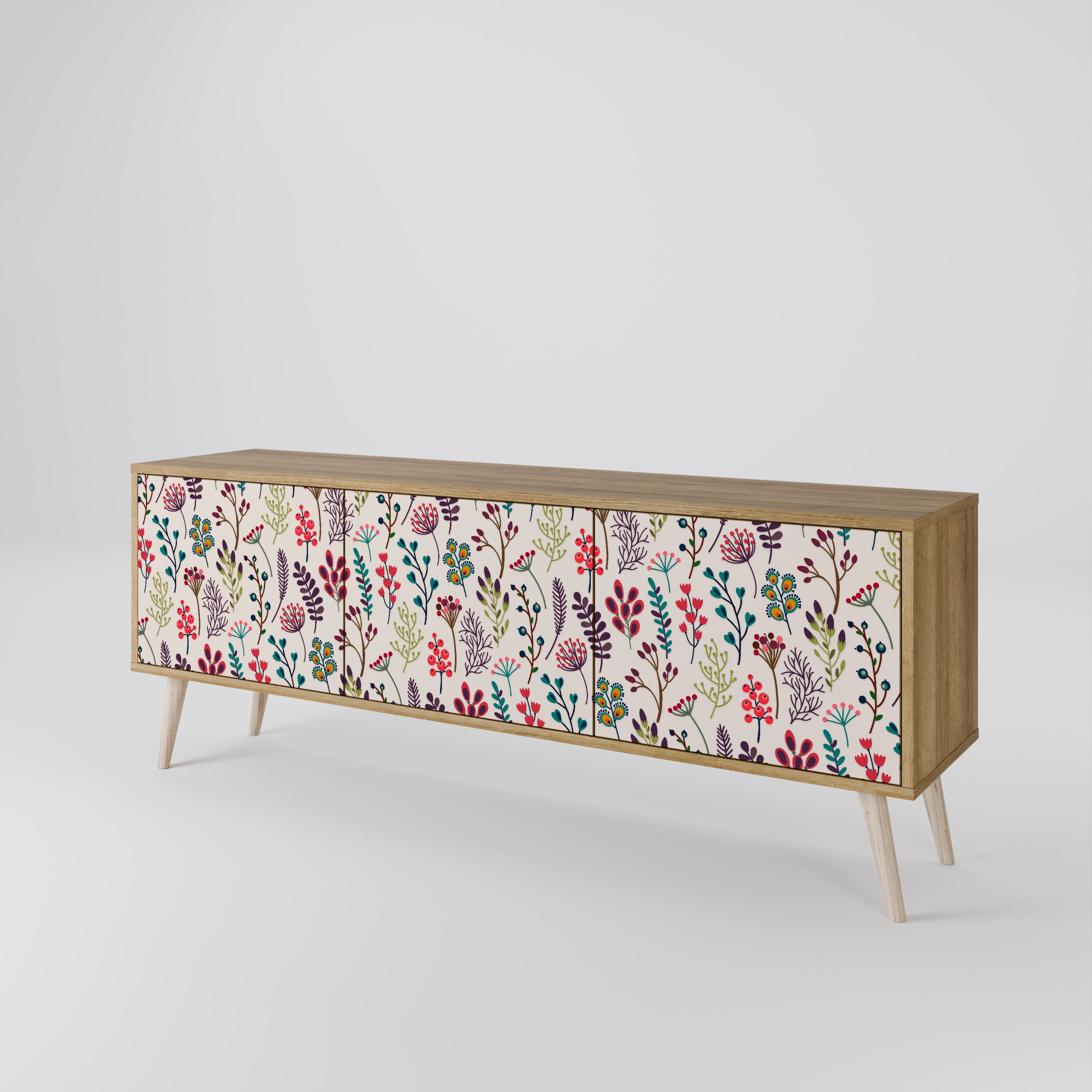 AUTUMN SUNDRIES 3-Door TV Cabinet
