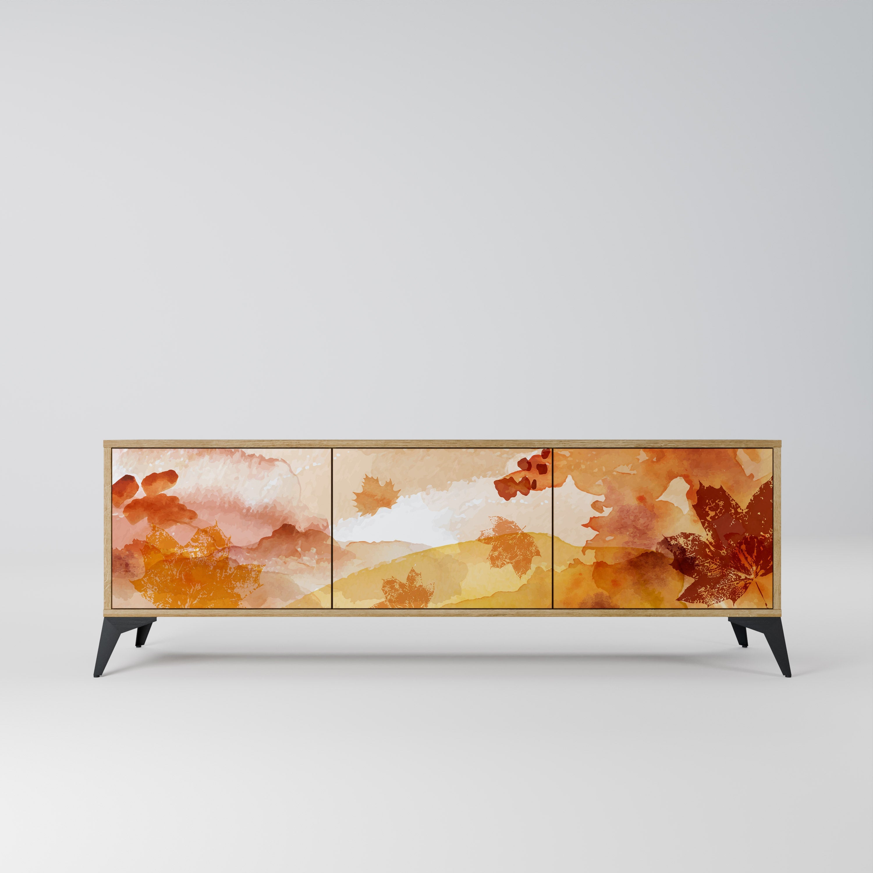 Meuble TV 3 portes effet chêne TRACES OF AUTUMN