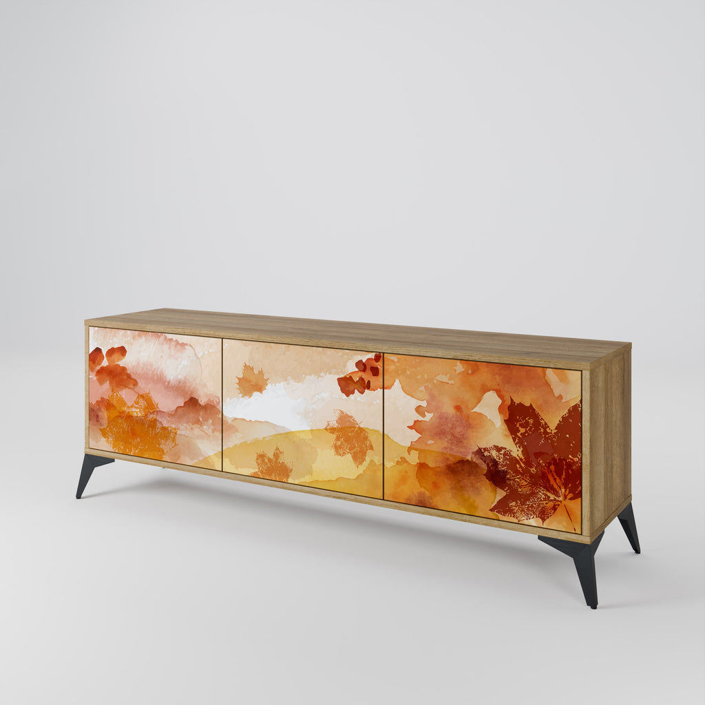 Meuble TV 3 portes effet chêne TRACES OF AUTUMN