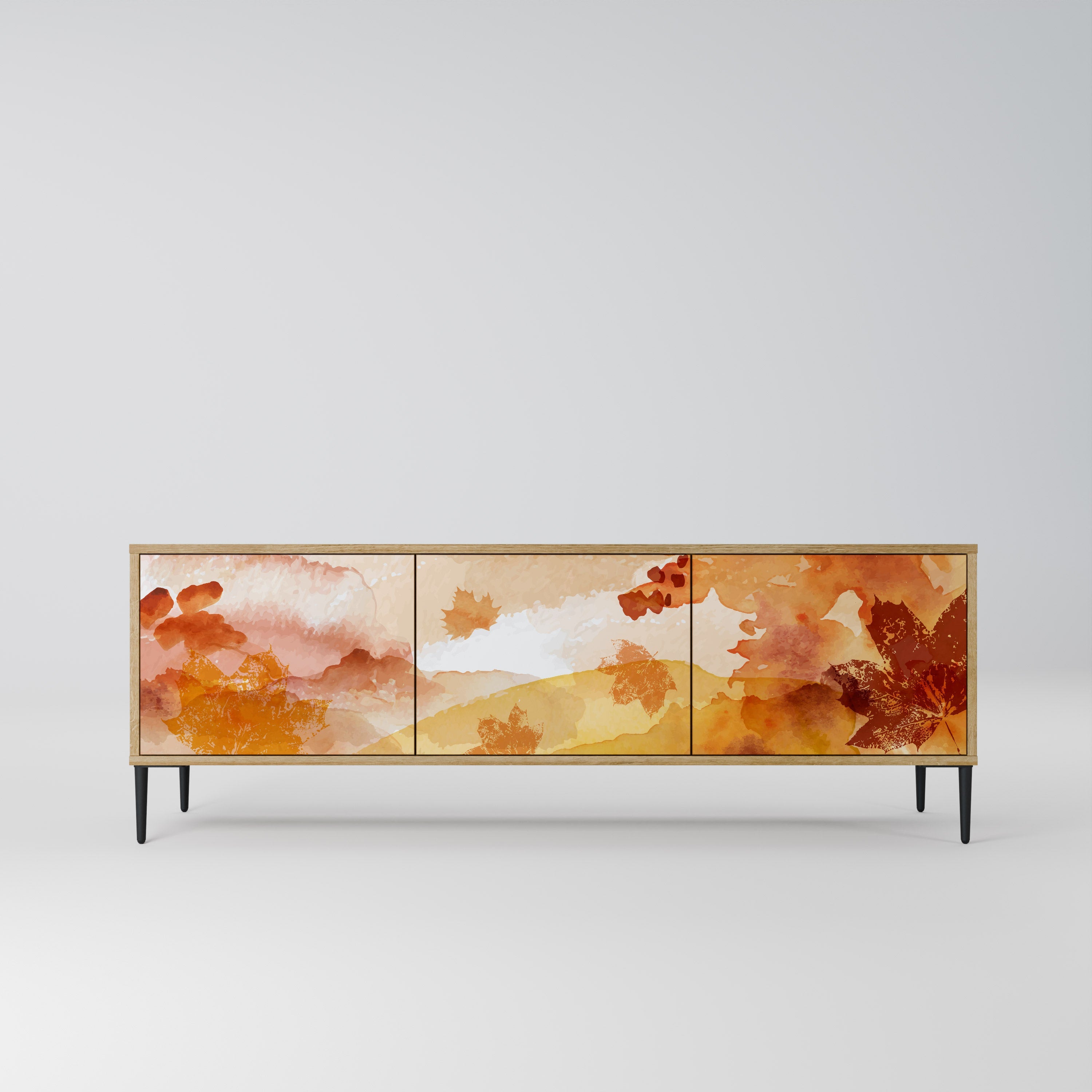 Meuble TV 3 portes effet chêne TRACES OF AUTUMN