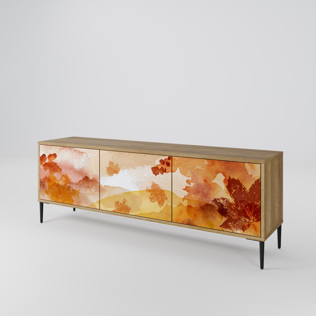 Meuble TV 3 portes effet chêne TRACES OF AUTUMN