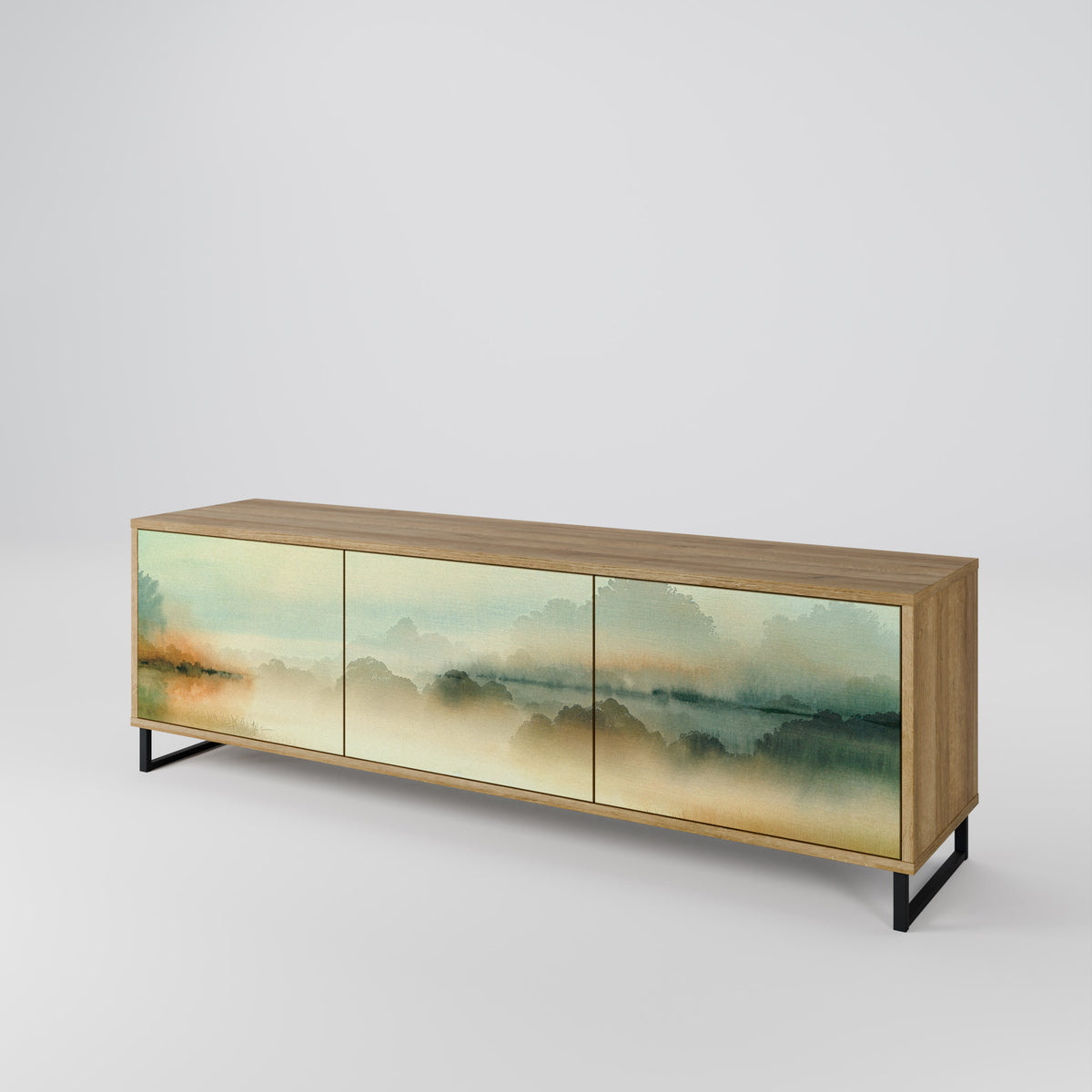 MORNING BY THE LAKE 3-Door TV Cabinet
