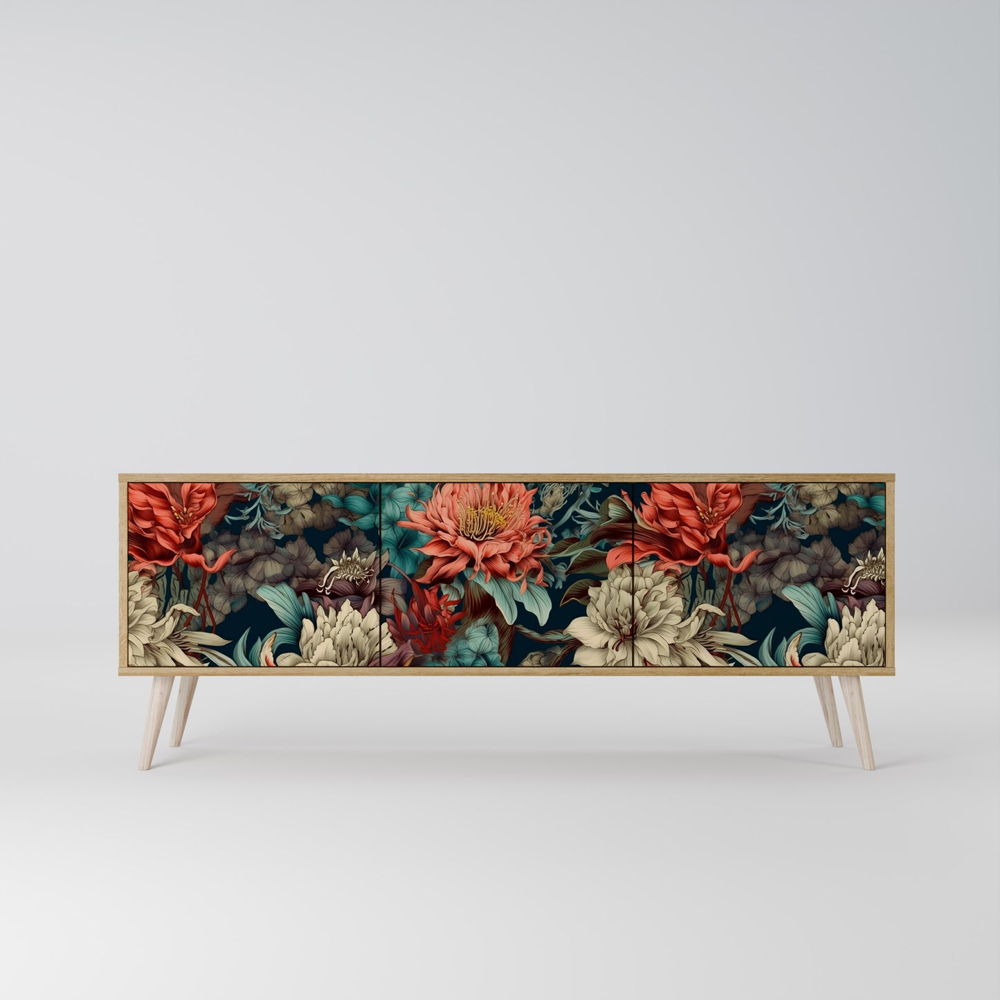 SPROUTING GRACE 3-Door TV Cabinet