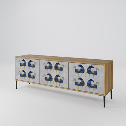 MAJESTIC STEED 3-Door TV Cabinet