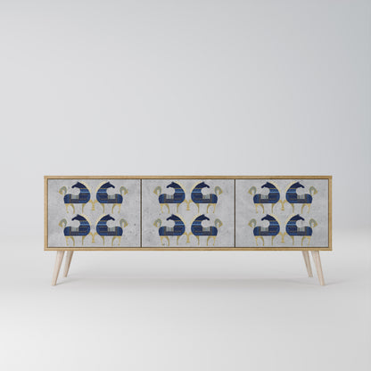 MAJESTIC STEED 3-Door TV Cabinet