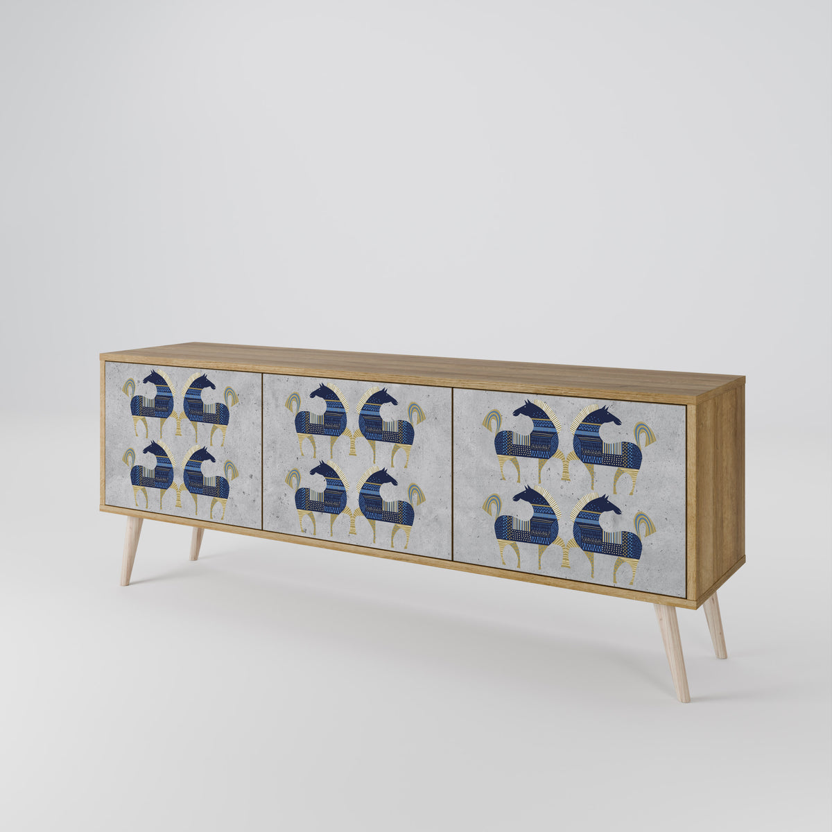 MAJESTIC STEED 3-Door TV Cabinet