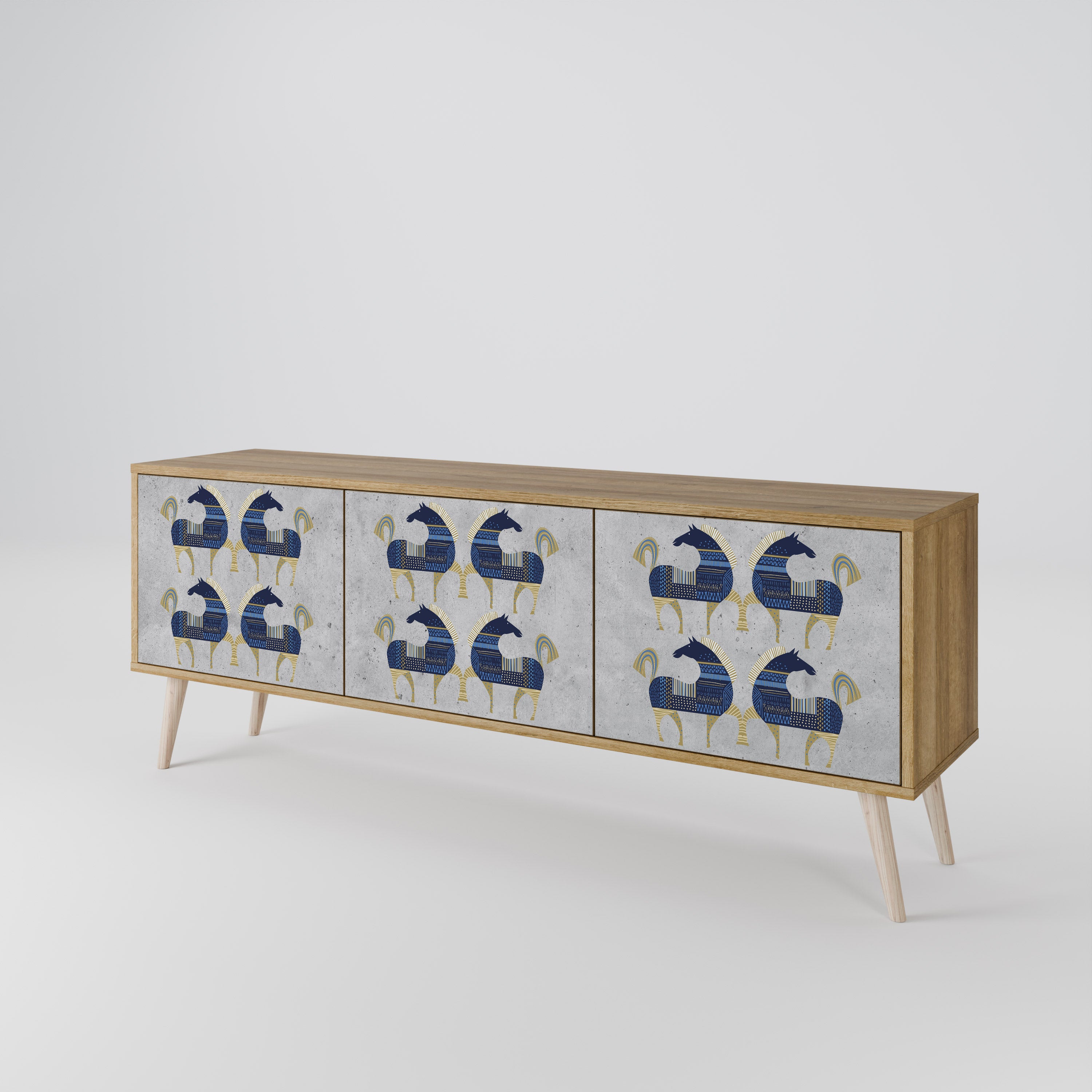 MAJESTIC STEED 3-Door TV Cabinet