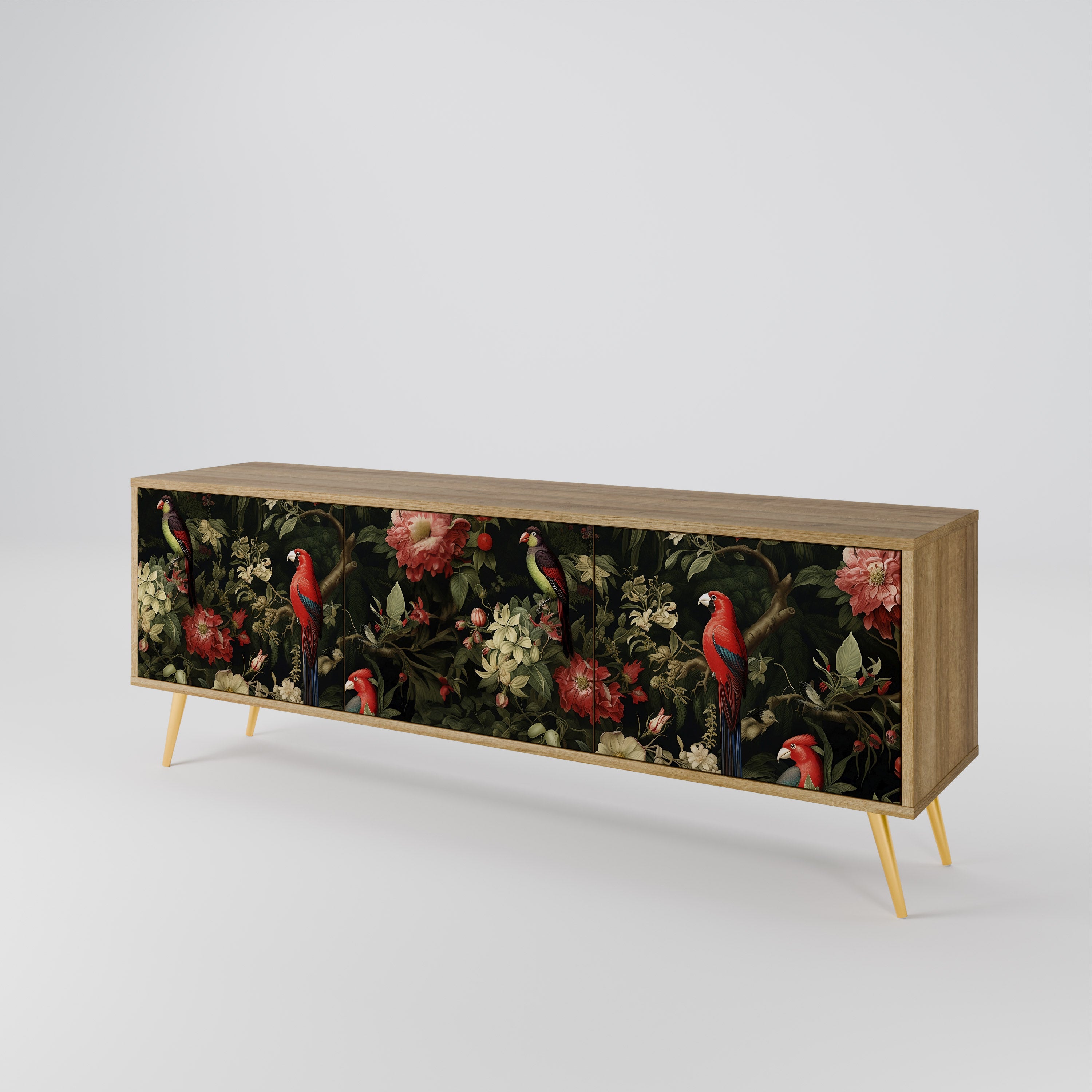AVIAN GREENERY 3-Door TV Cabinet