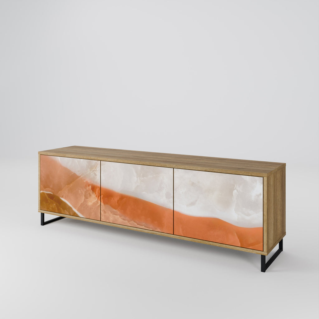 Meuble TV 3 portes SANDHILLS SPLENDOUR effet chêne