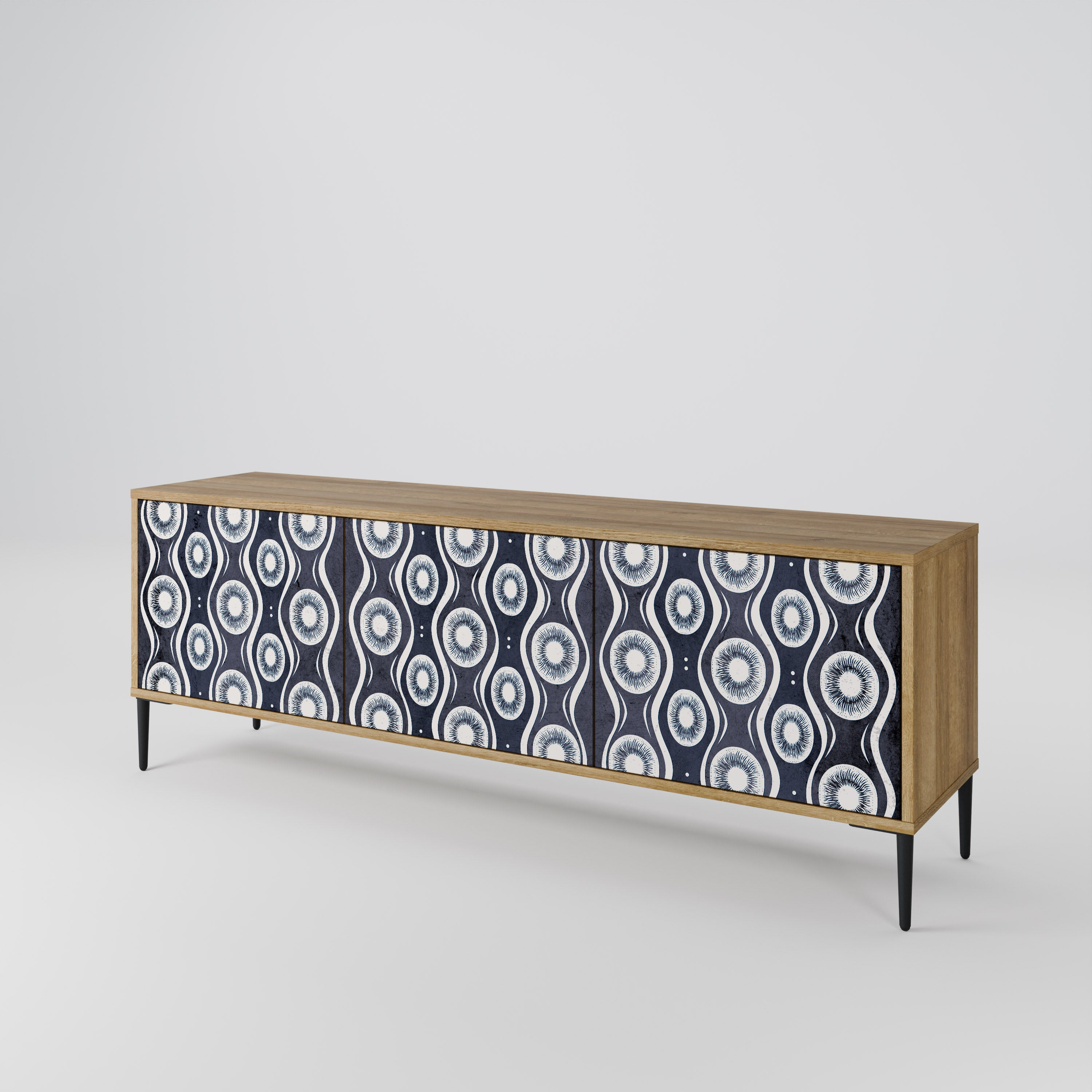 GRAPHITE EYES 3-Door TV Cabinet