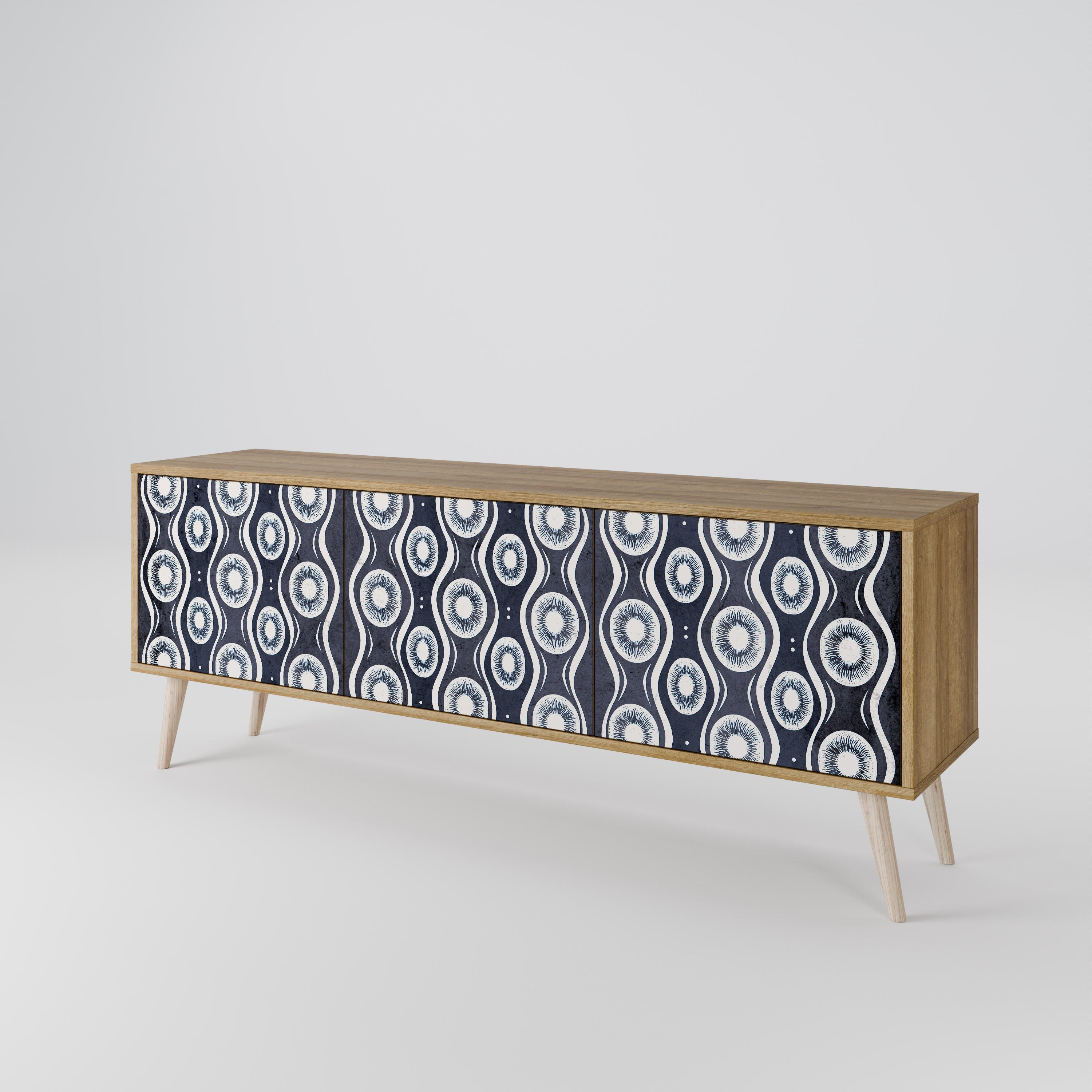 GRAPHITE EYES 3-Door TV Cabinet