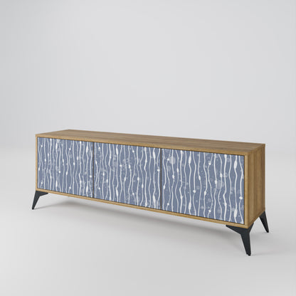 GRAPHITE RAIN 3-Door TV Cabinet