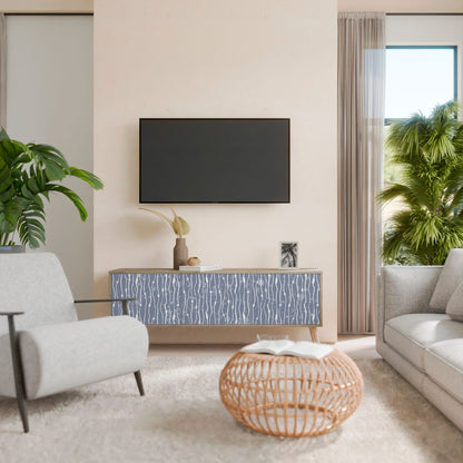 GRAPHITE RAIN 3-Door TV Cabinet