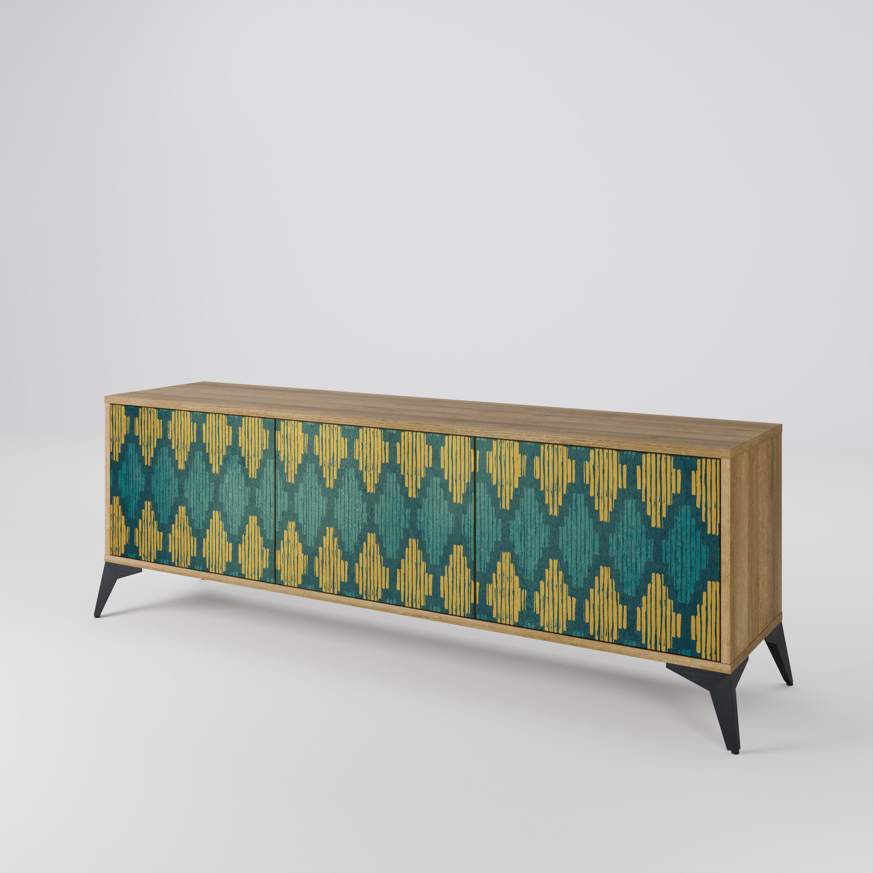 POLYGONS 3-Door TV Cabinet