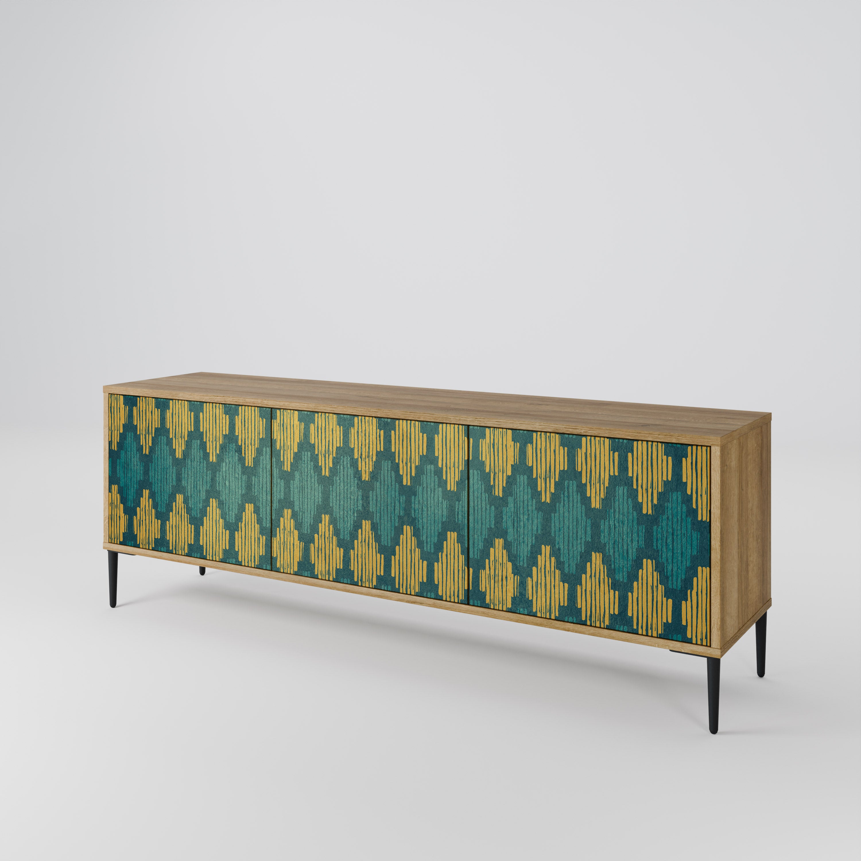 POLYGONS 3-Door TV Cabinet