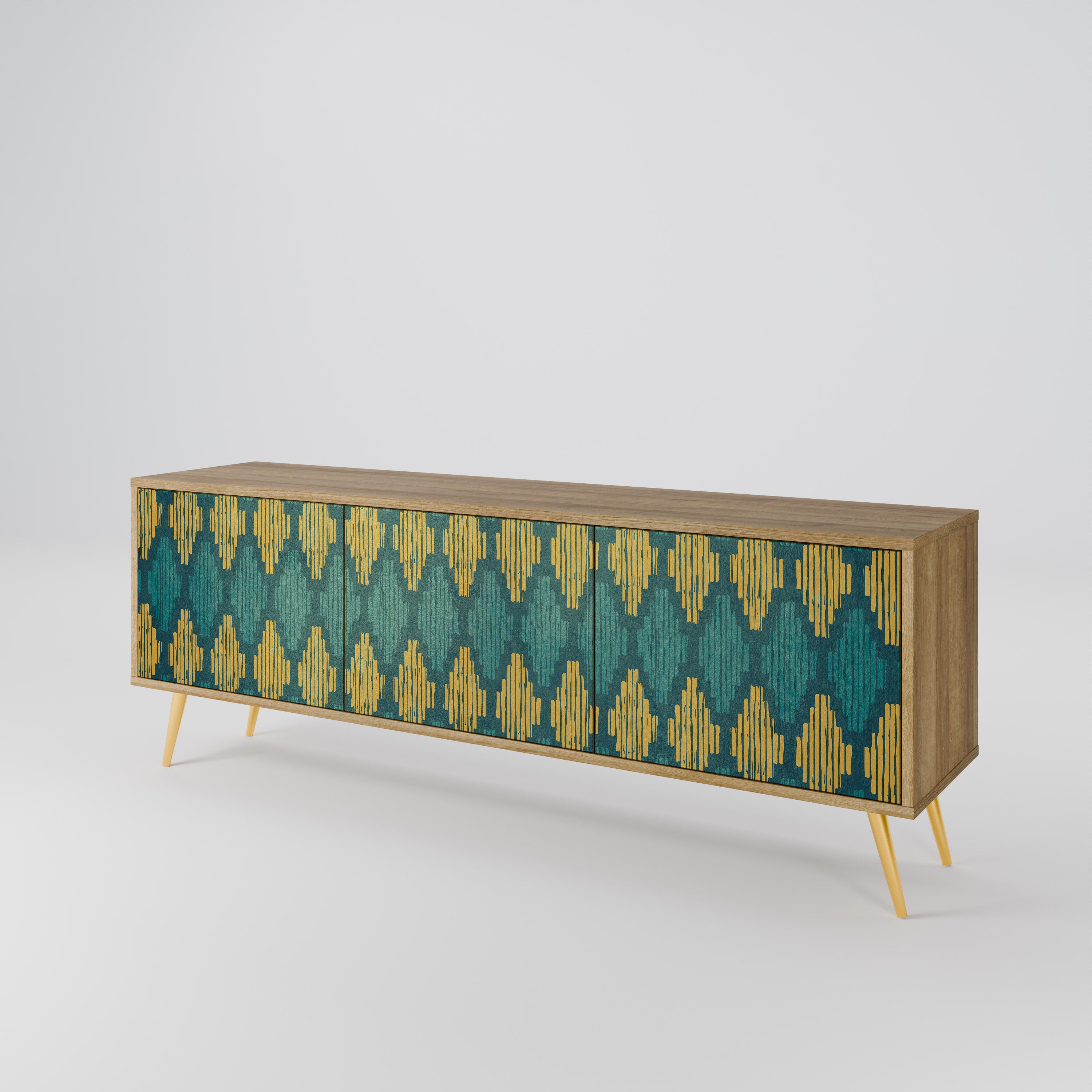 POLYGONS 3-Door TV Cabinet
