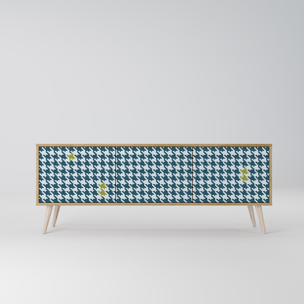 Meuble TV 3 portes HORS CONTEXTE effet chêne