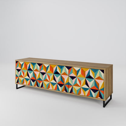 TESSELATE TREASURES 3-Door TV Cabinet