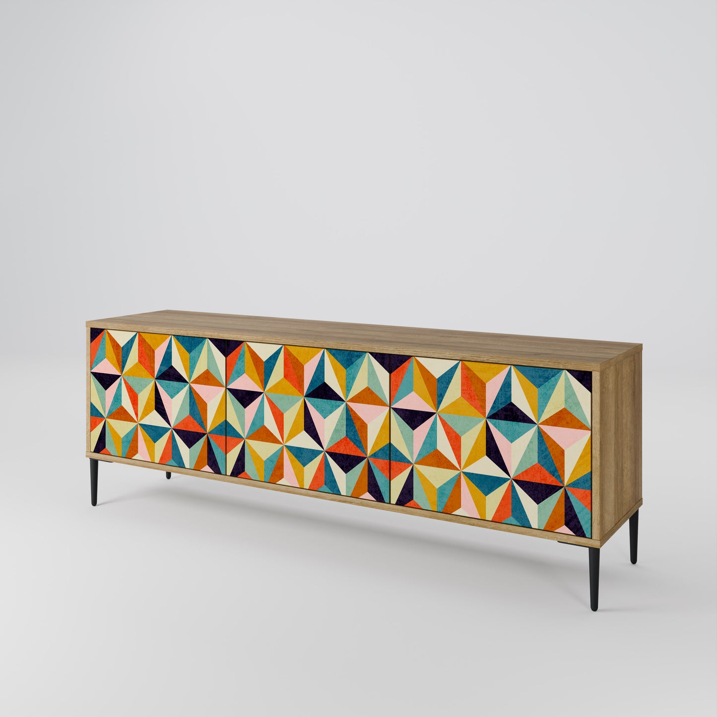 TESSELATE TREASURES 3-Door TV Cabinet