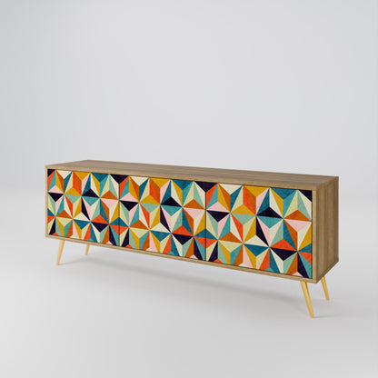 TESSELATE TREASURES 3-Door TV Cabinet