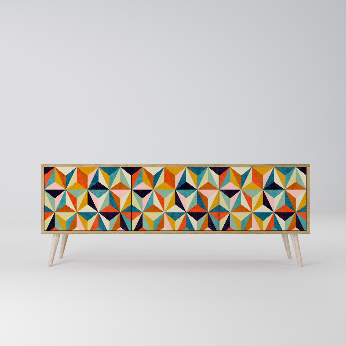 TESSELATE TREASURES 3-Door TV Cabinet