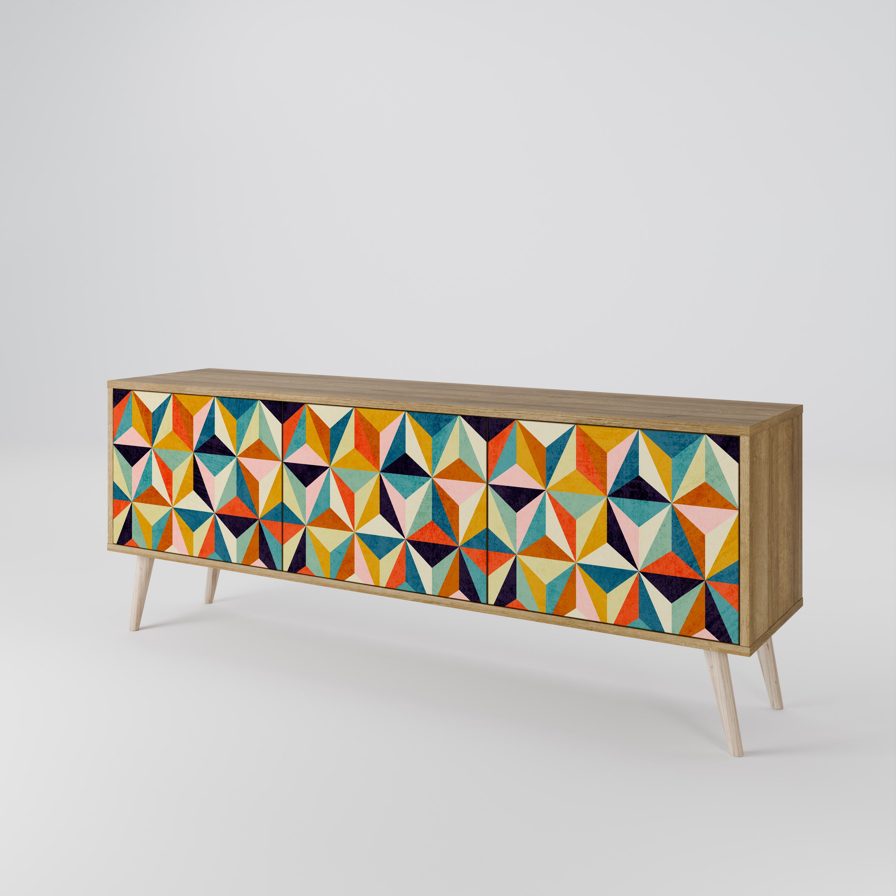 TESSELATE TREASURES 3-Door TV Cabinet