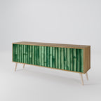 NATURAL GREEN 3-Door TV Cabinet