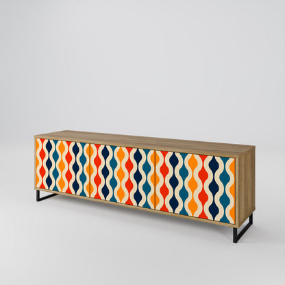 COLORFUL NOSTALGIA 3-Door TV Cabinet