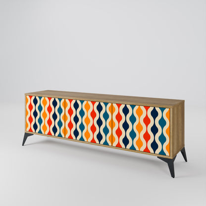 COLORFUL NOSTALGIA 3-Door TV Cabinet