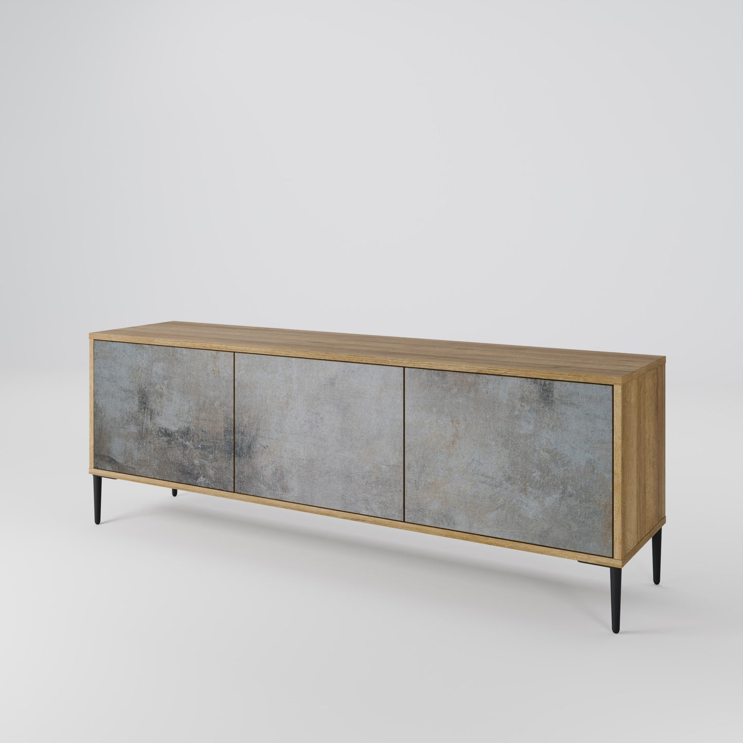 CONCRETE WALL 3-Door TV Cabinet