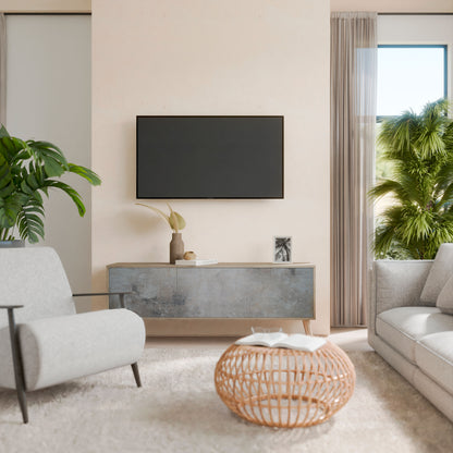 CONCRETE WALL 3-Door TV Cabinet