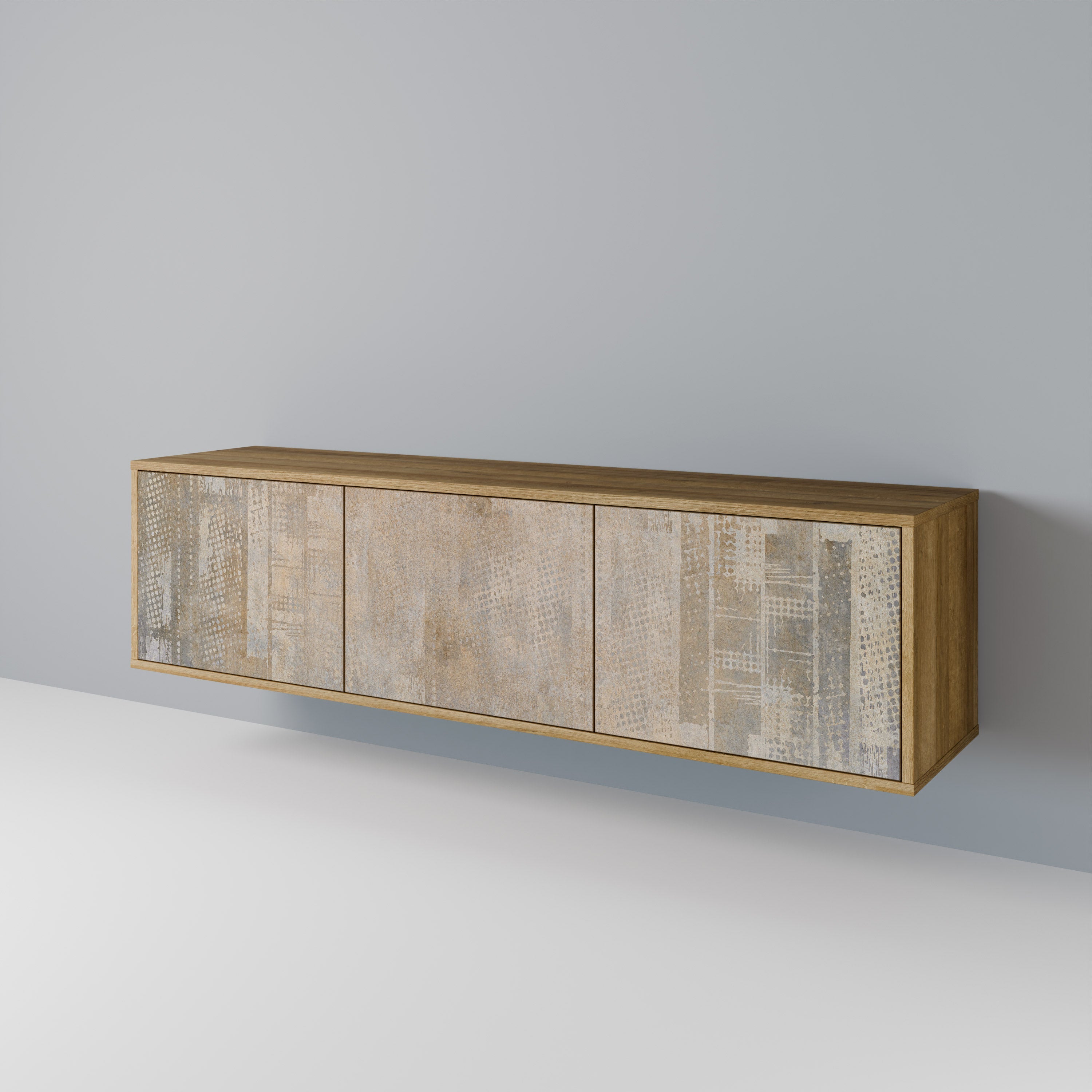 ERREUR D'ÉCRAN Meuble TV 3 portes effet chêne