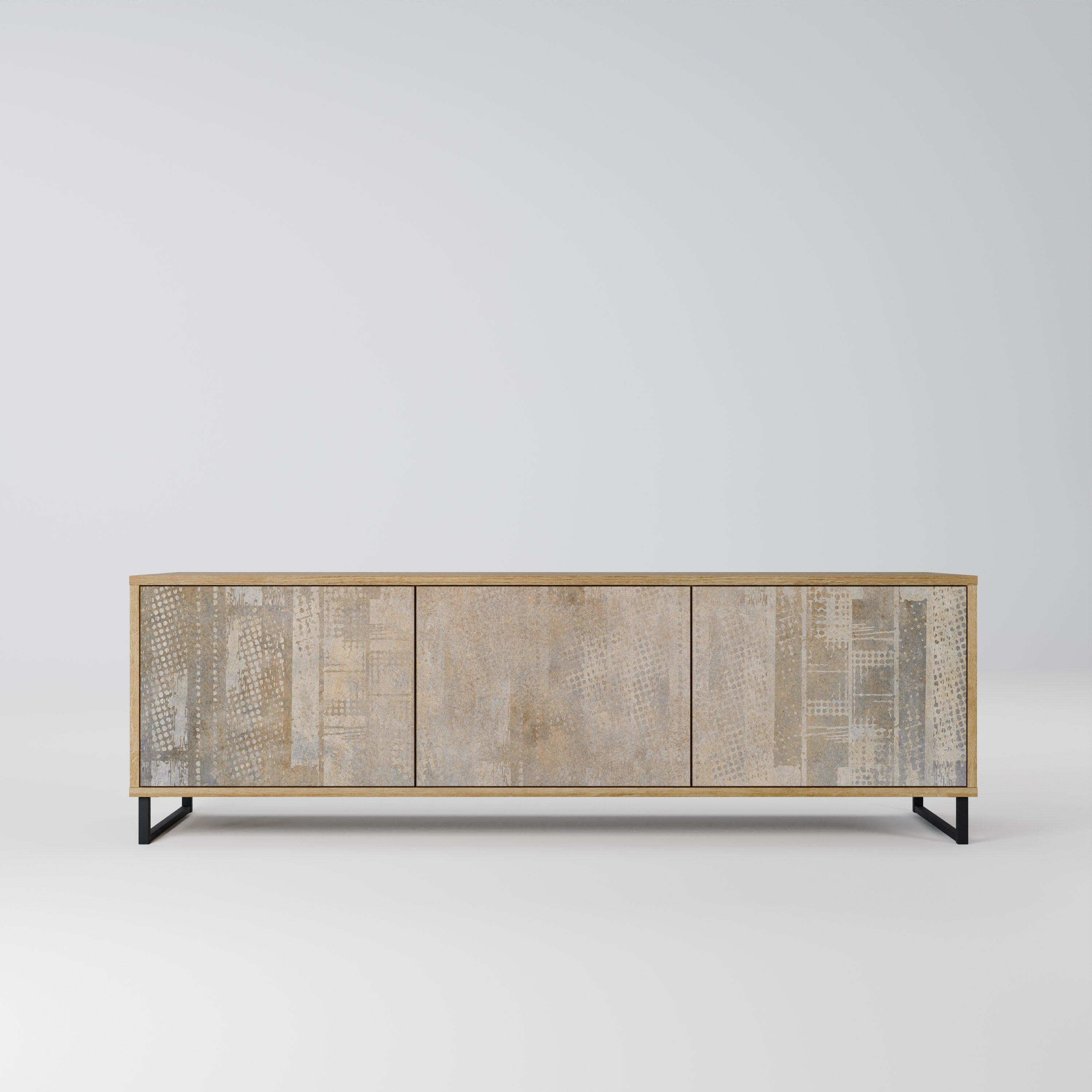 ERREUR D'ÉCRAN Meuble TV 3 portes effet chêne