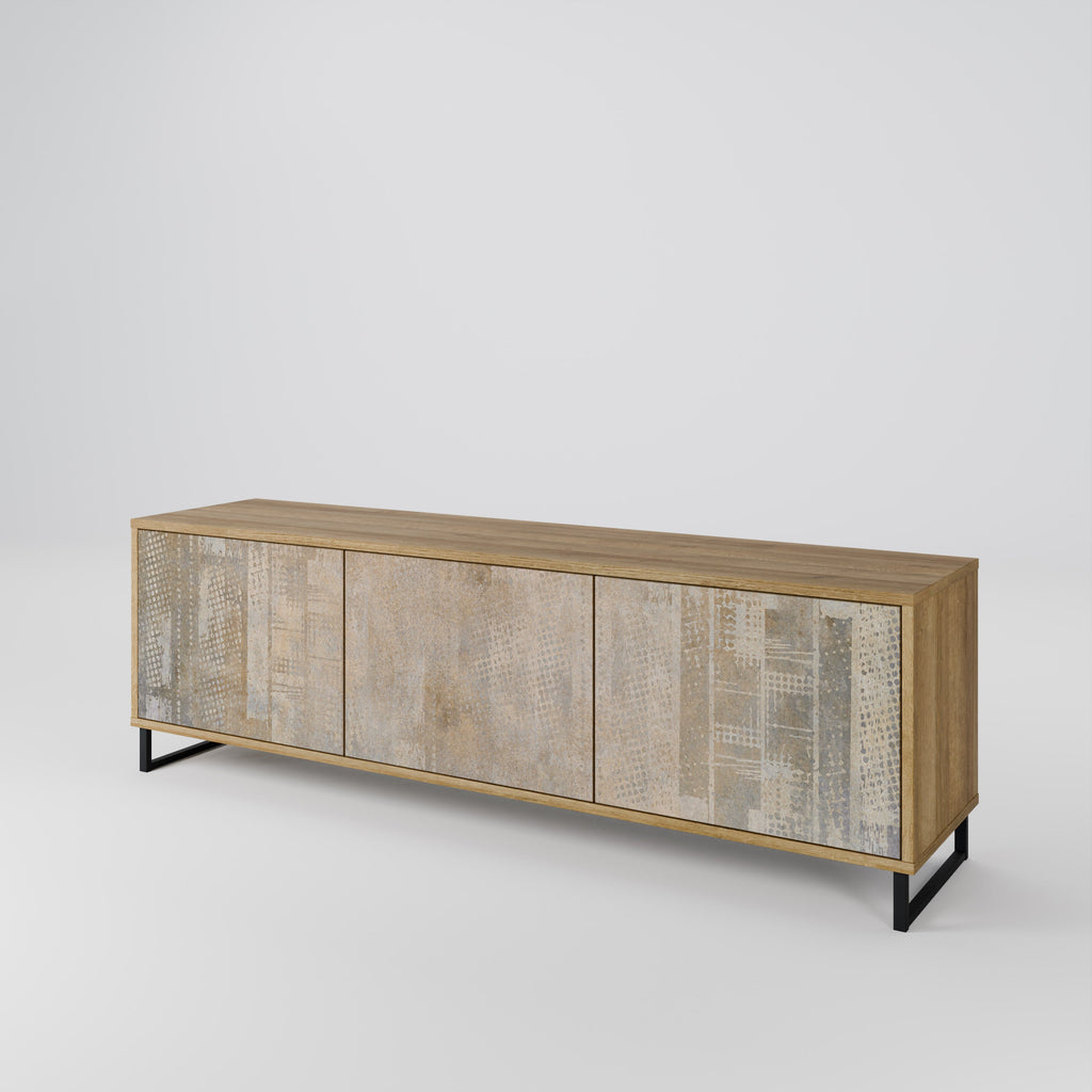 ERREUR D'ÉCRAN Meuble TV 3 portes effet chêne