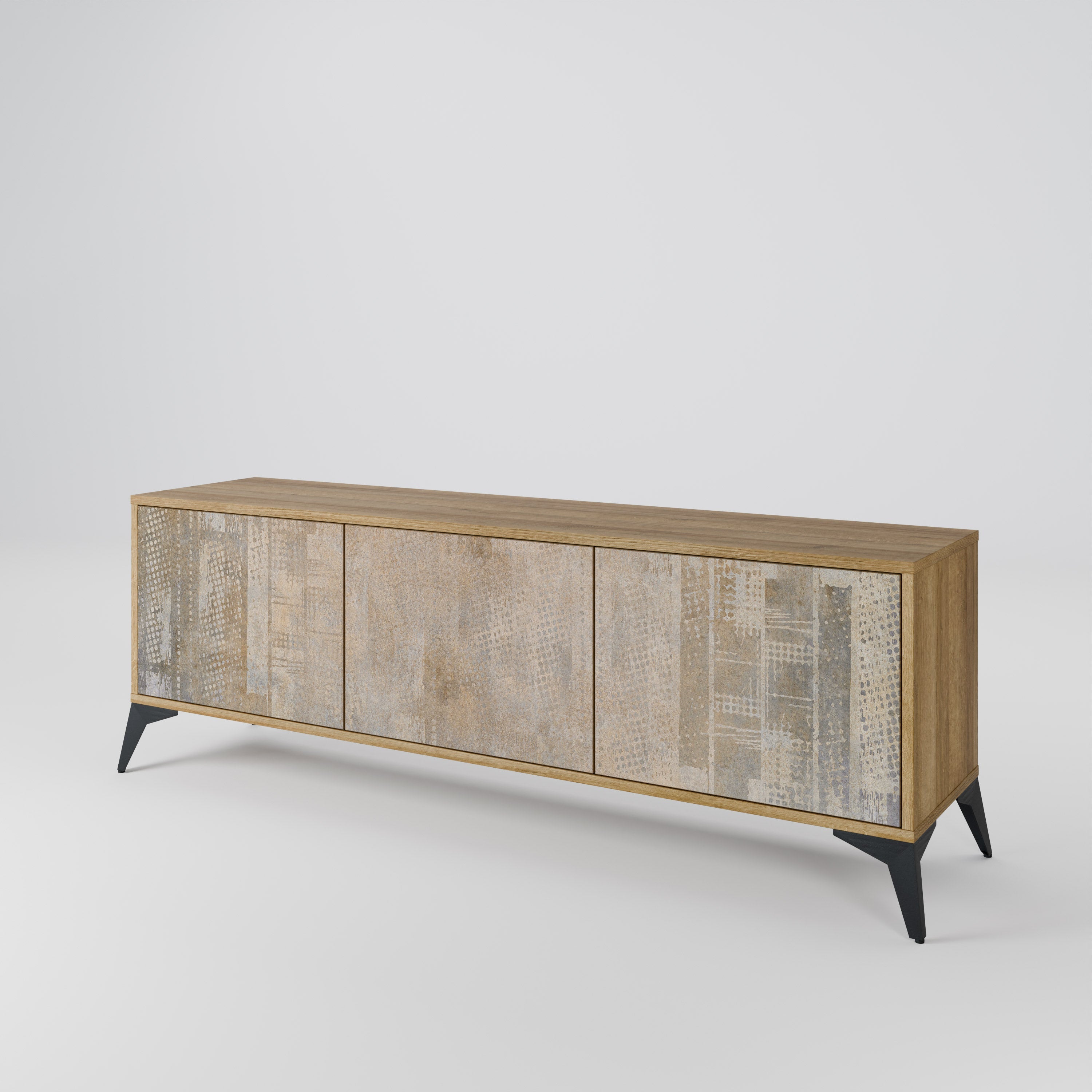 ERREUR D'ÉCRAN Meuble TV 3 portes effet chêne