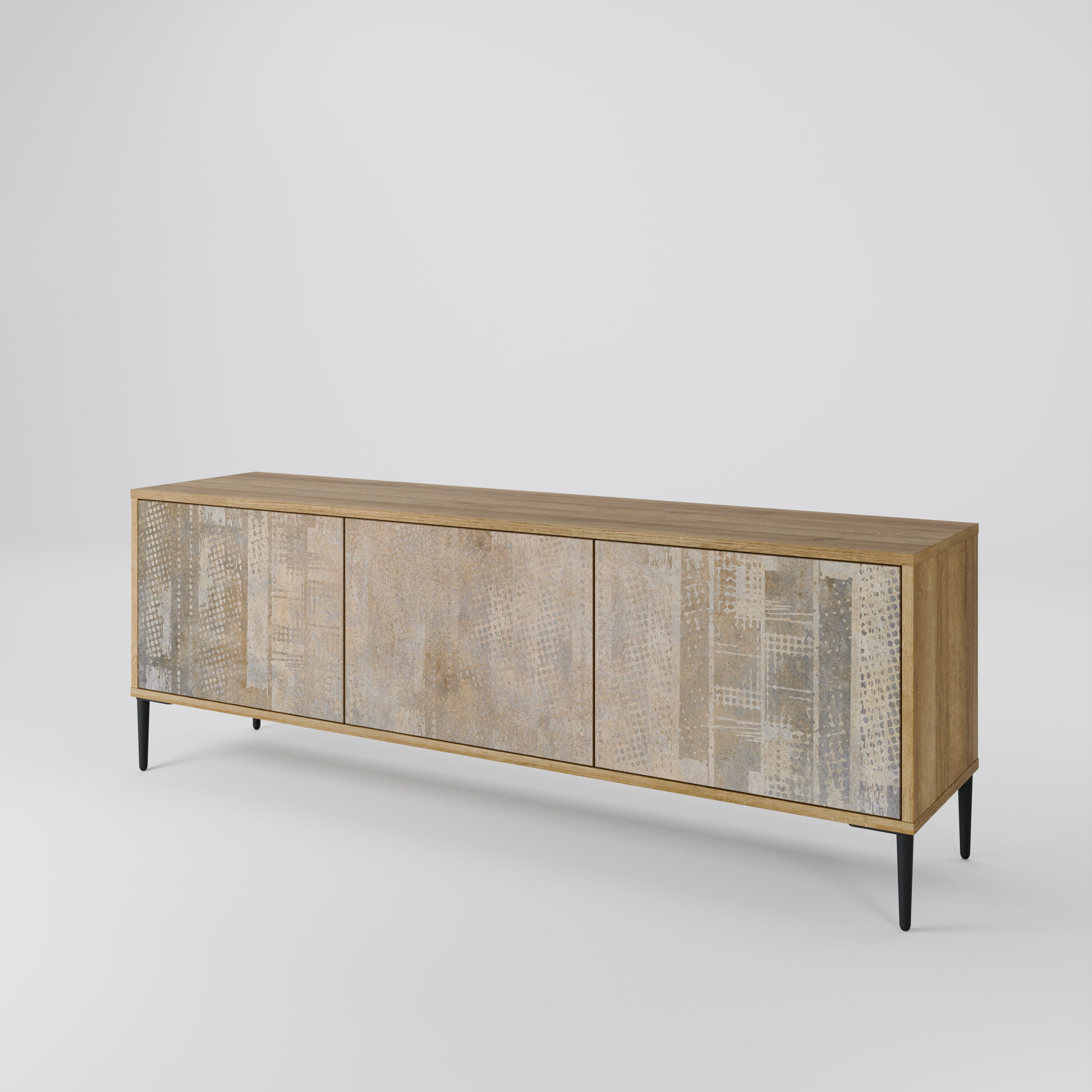 ERREUR D'ÉCRAN Meuble TV 3 portes effet chêne