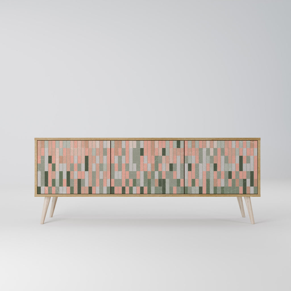 BUILDING THE FUTURE 3-Door TV Stand in Oak Effect