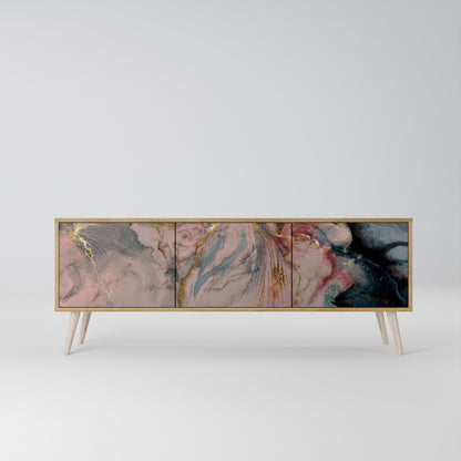 GILDED SWIRLS 3-Door TV Cabinet