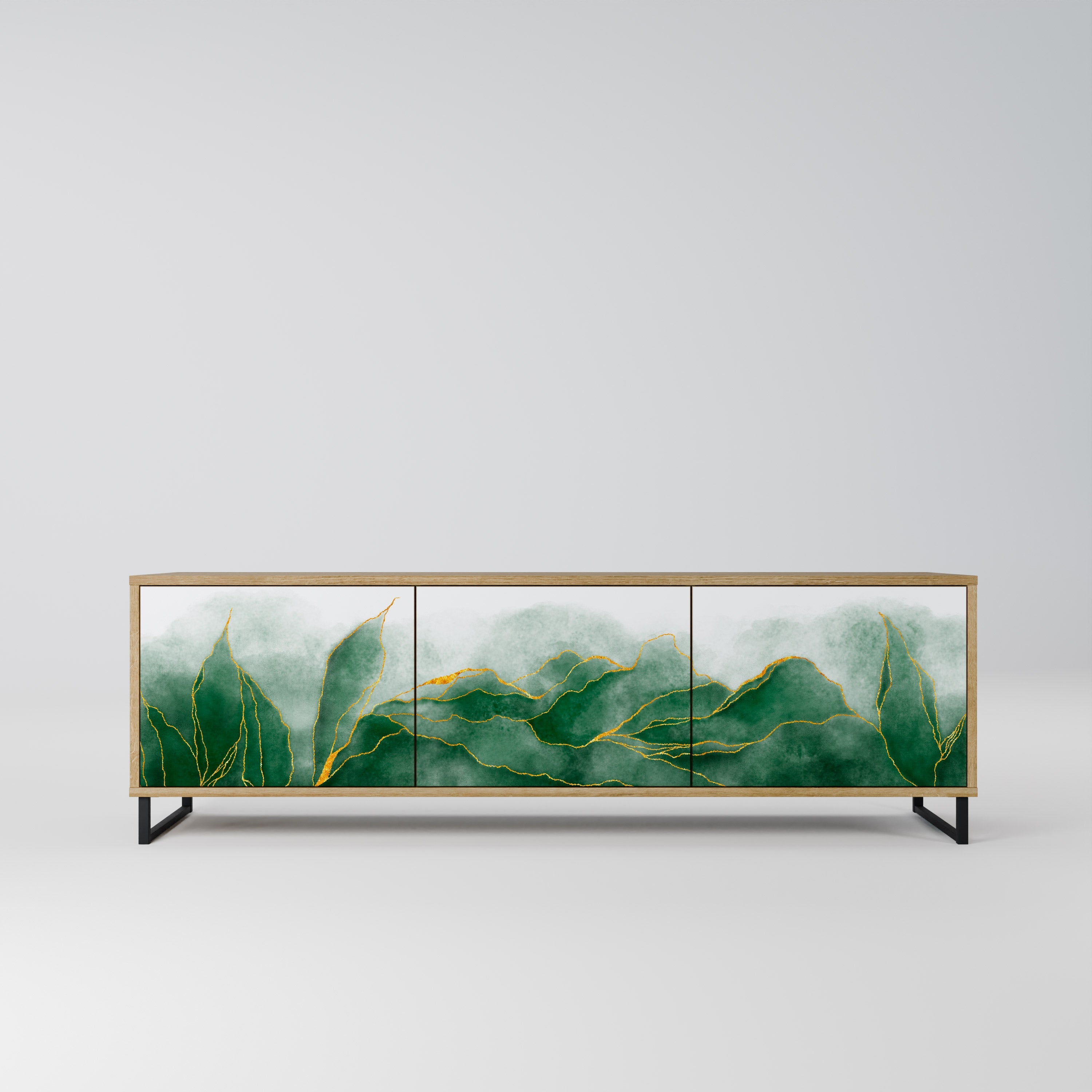 Meuble TV 3 portes EXPENSIVE NATURE effet chêne