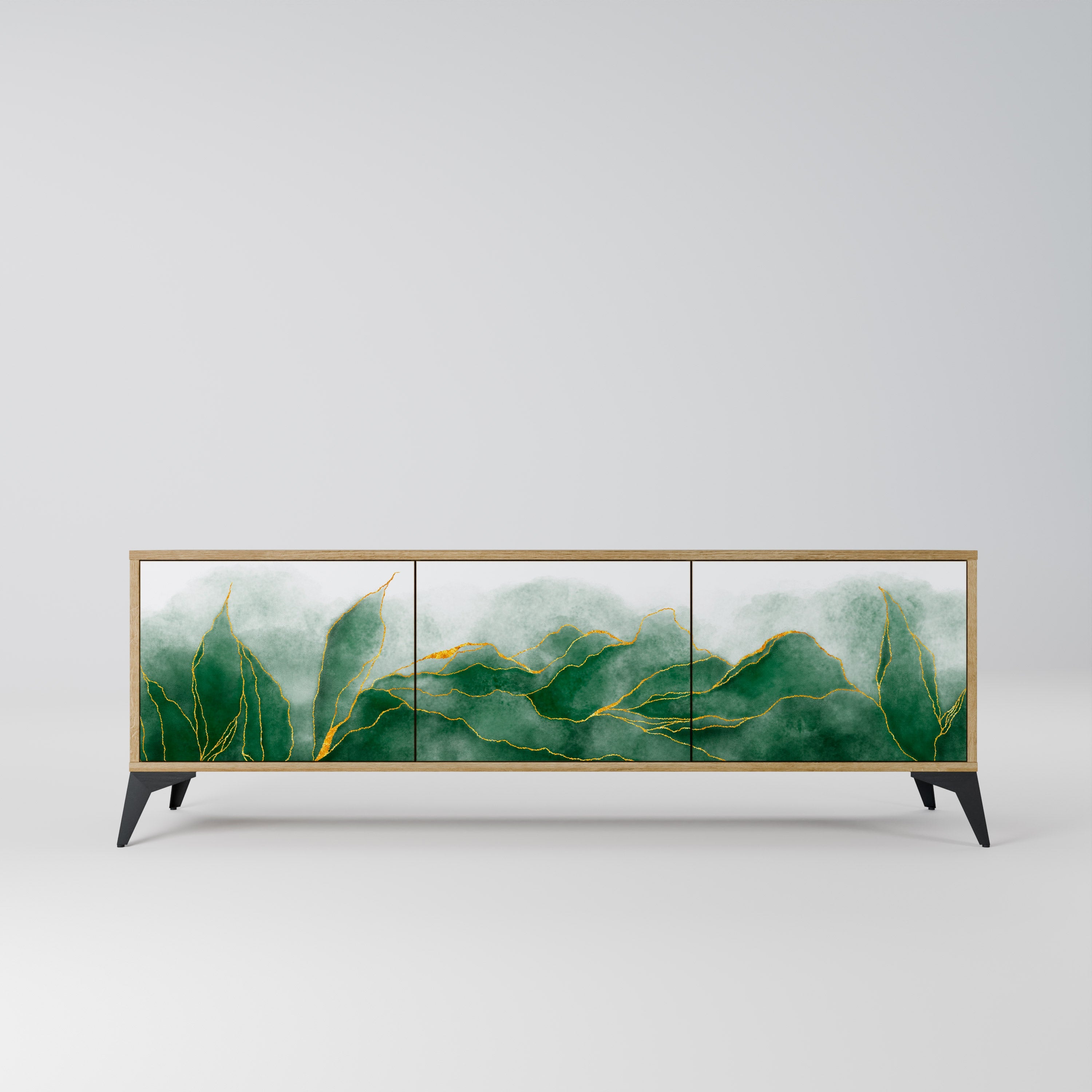 Meuble TV 3 portes EXPENSIVE NATURE effet chêne