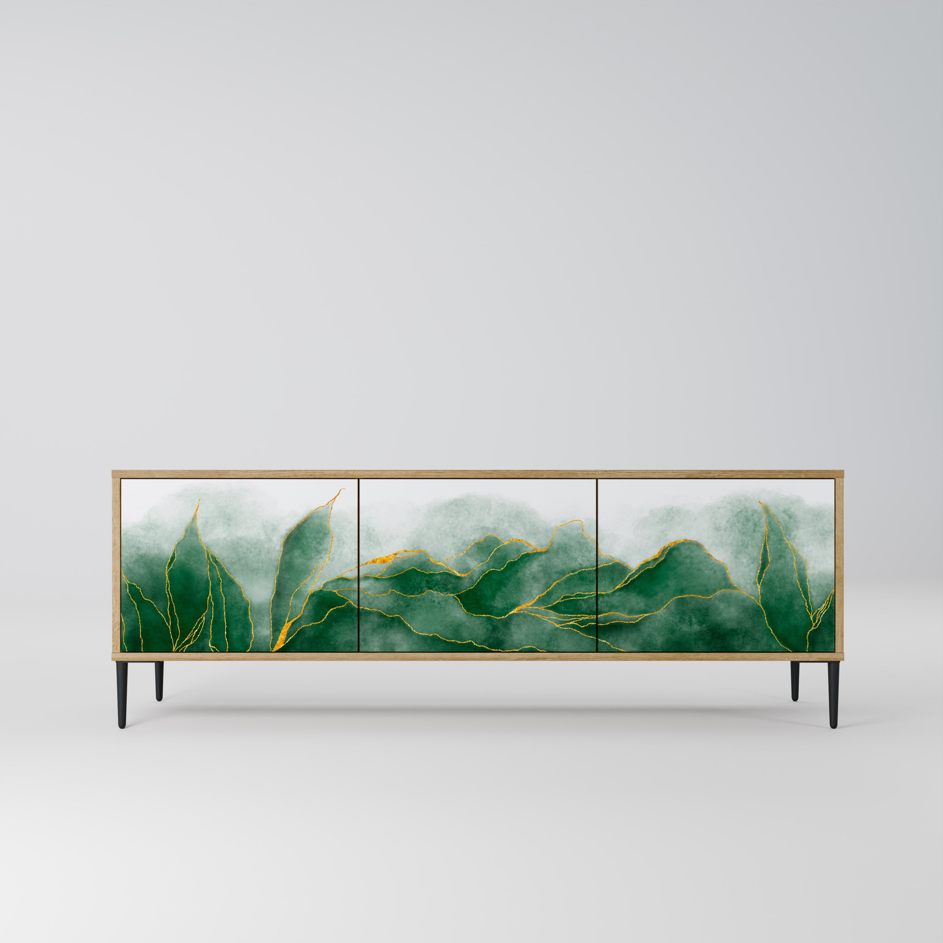 Meuble TV 3 portes EXPENSIVE NATURE effet chêne